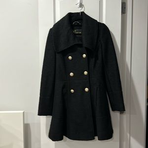 Black fitted jacket dress